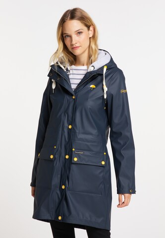 Manteau fonctionnel Schmuddelwedda en bleu : devant