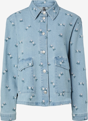 Chemisier 'PCFlora' PIECES en bleu : devant