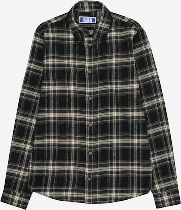 Jack & Jones Junior Средняя посадка Рубашка 'JJJOSHUA' в Черный: спереди