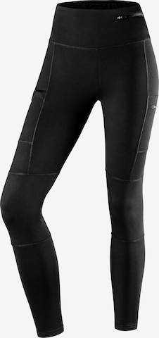 LASCANA ACTIVE Skinny Workout Pants in Black: front