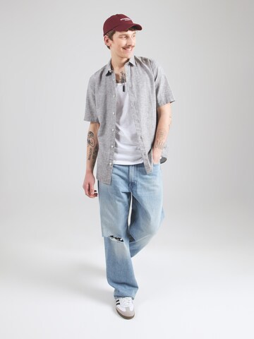 Only & Sons Slim fit Overhemd 'ONSCAIDEN' in Grijs