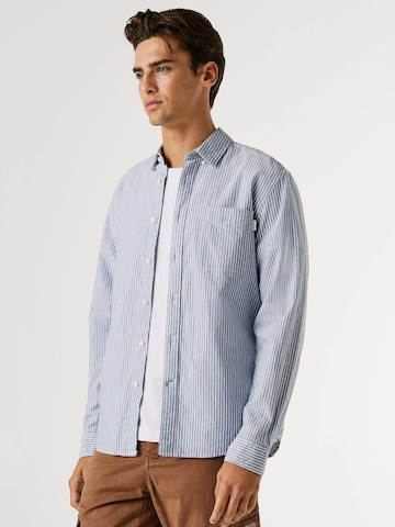 Pepe Jeans Comfort fit Overhemd 'Prescot' in Blauw