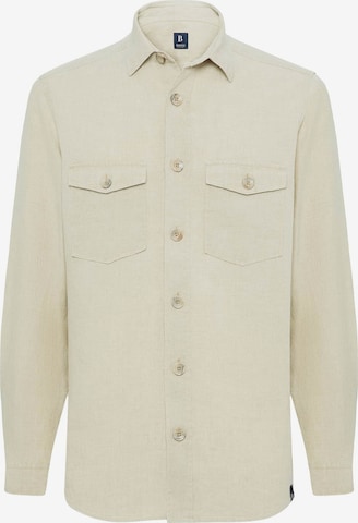 Coupe regular Chemise Boggi Milano en beige : devant