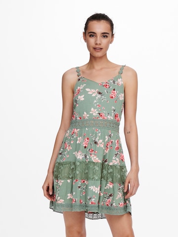 ONLY Summer Dress 'Karmen Anne' in Green: front