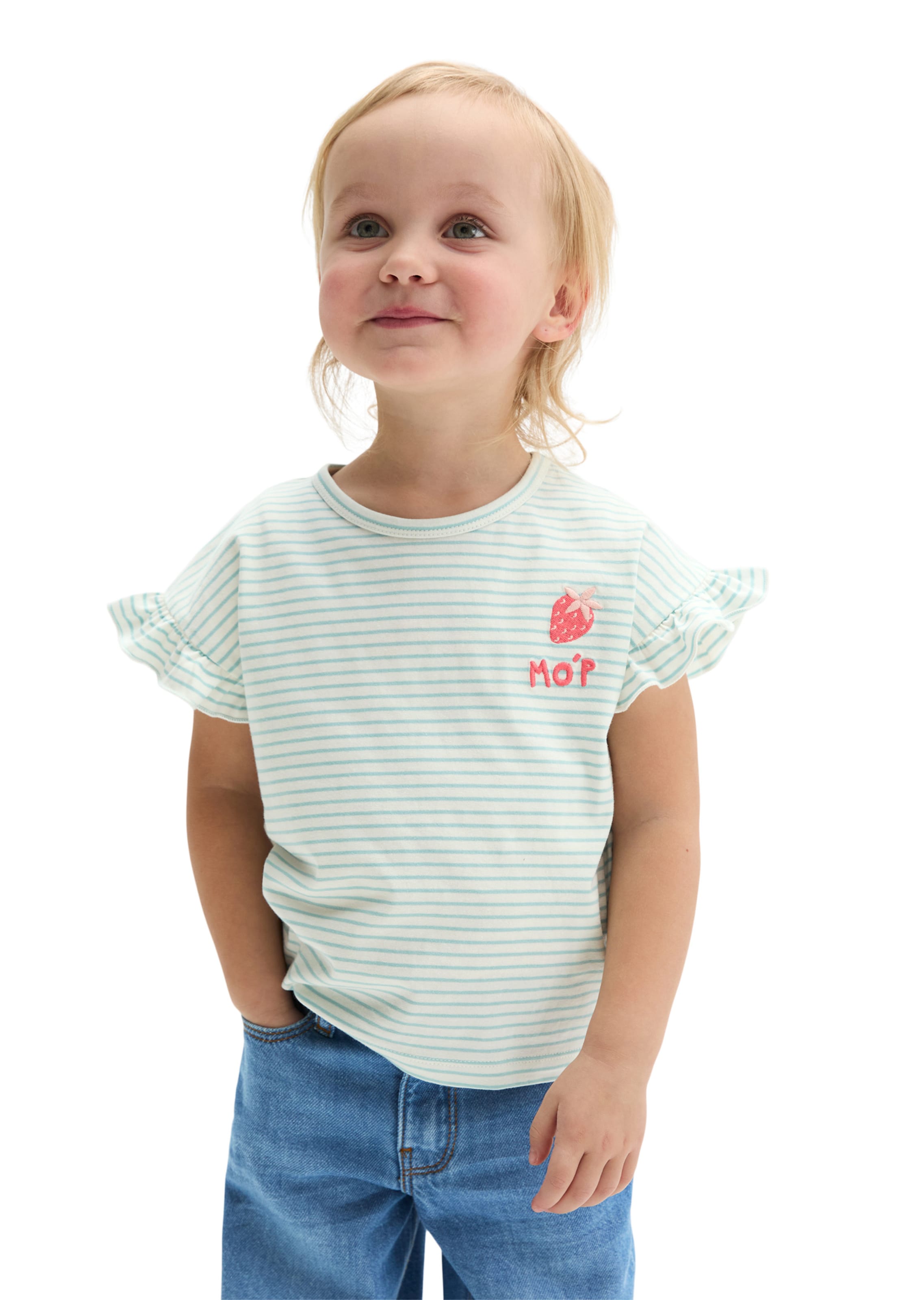 T-Shirt Marc O'Polo en bleu : devant