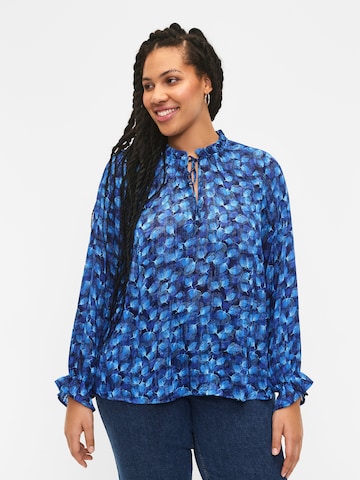 Zizzi - Blusa 'MLUCY' em azul: frente