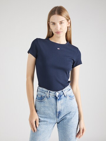 Tommy Jeans Shirt 'ESSENTIAL' in Blue: front