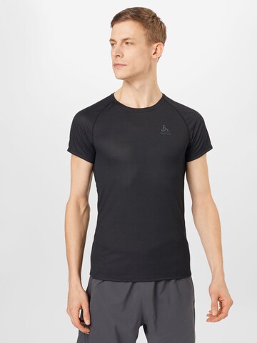 ODLO - Camisa funcionais 'Active' em preto: frente