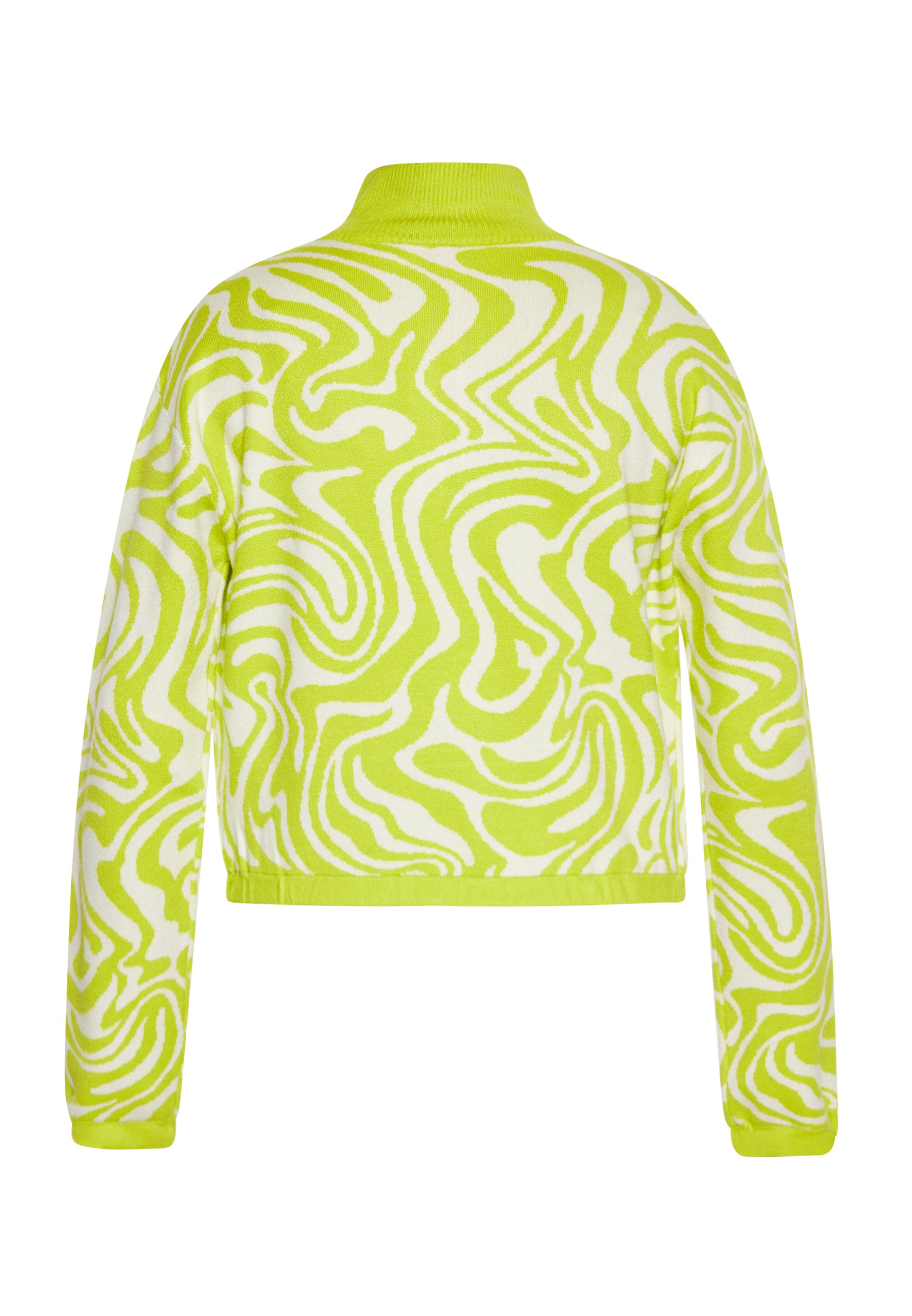 Pulover de la swirly pe verde