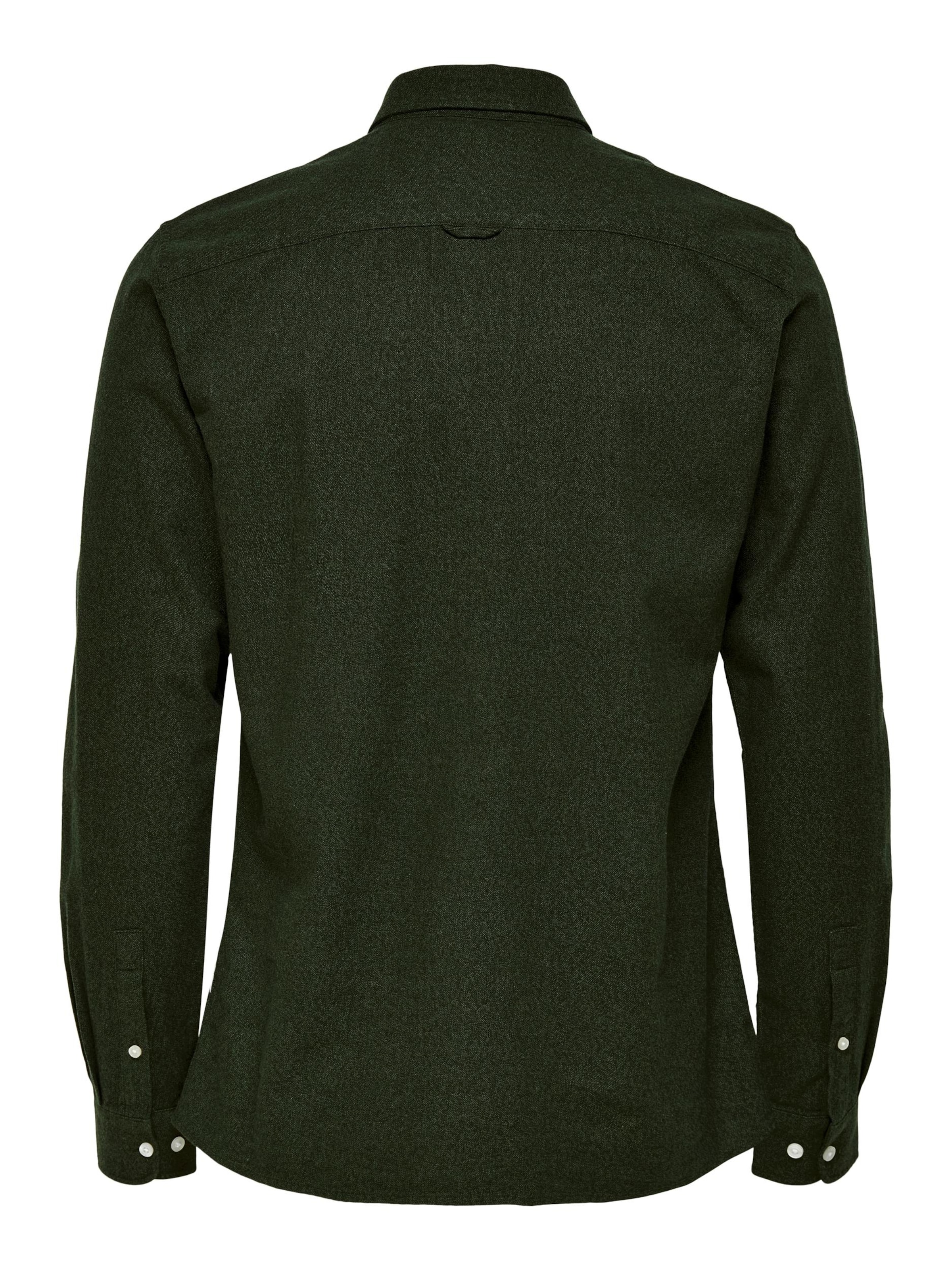 Only & Sons Слим Рубашка 'NIKO' в Зеленый