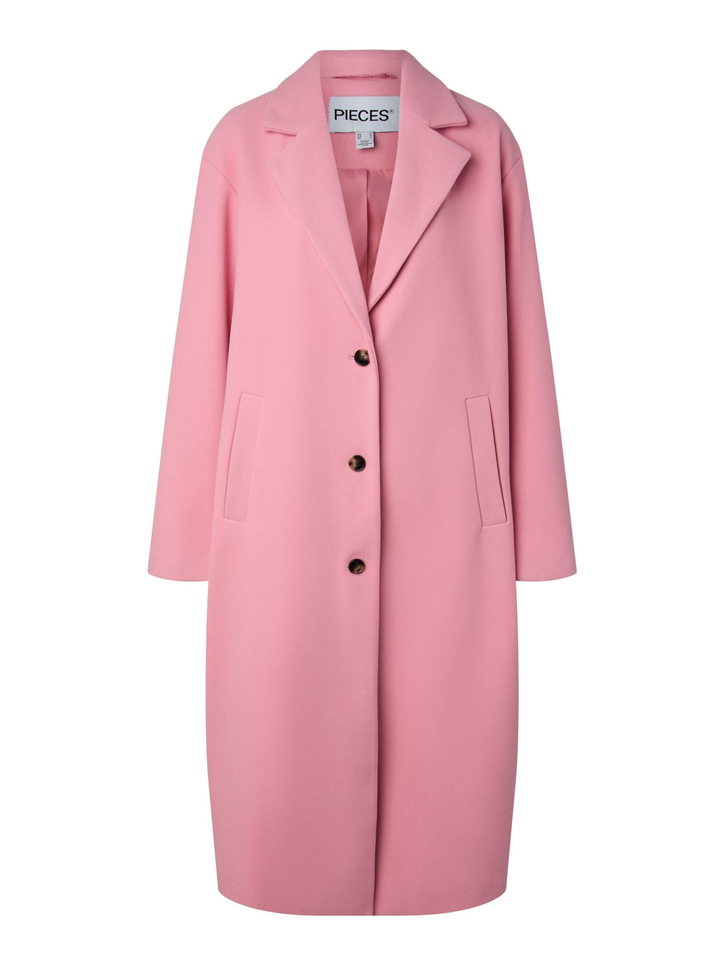 PIECES Between-seasons coat in M in Rose, Item view