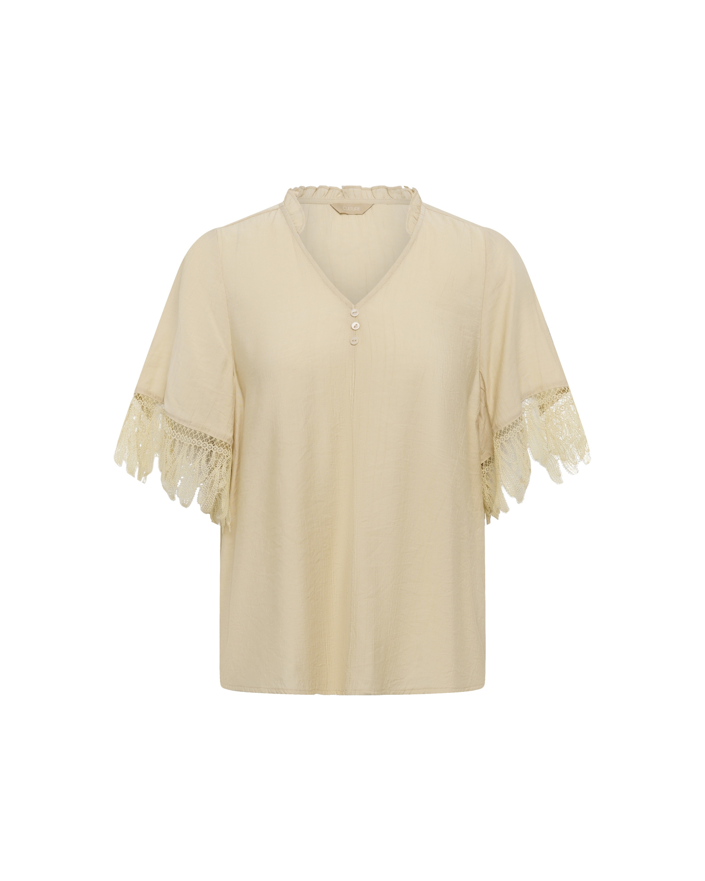 Chemisier 'Brenna' CULTURE en beige : devant