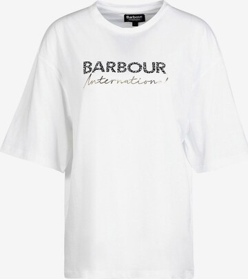 T-shirt Barbour International en blanc : devant