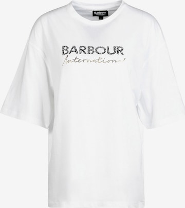 T-shirt Barbour International en blanc : devant