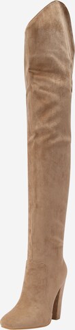 Misspap Overknee laarzen in Beige