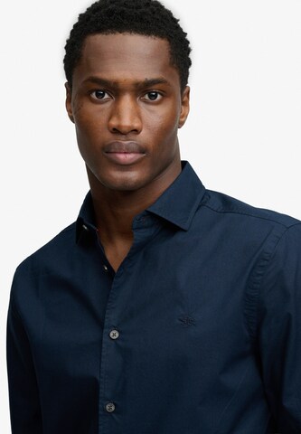 Superdry & Co Slim fit Overhemd in Blauw