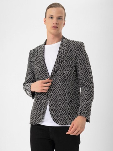 Coupe regular Veste de costume Daniel Hills en noir : devant