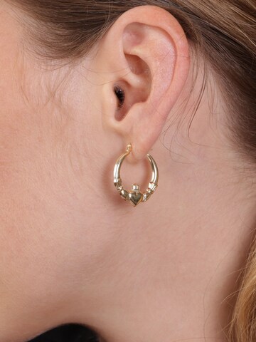 Boucles d'oreilles 'Klassisch' Lucardi en or : devant