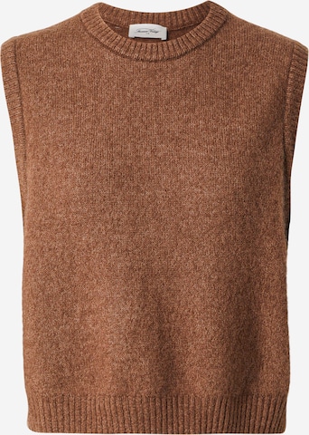 AMERICAN VINTAGE Pullunder 'VITOW' in Braun: Vorderseite