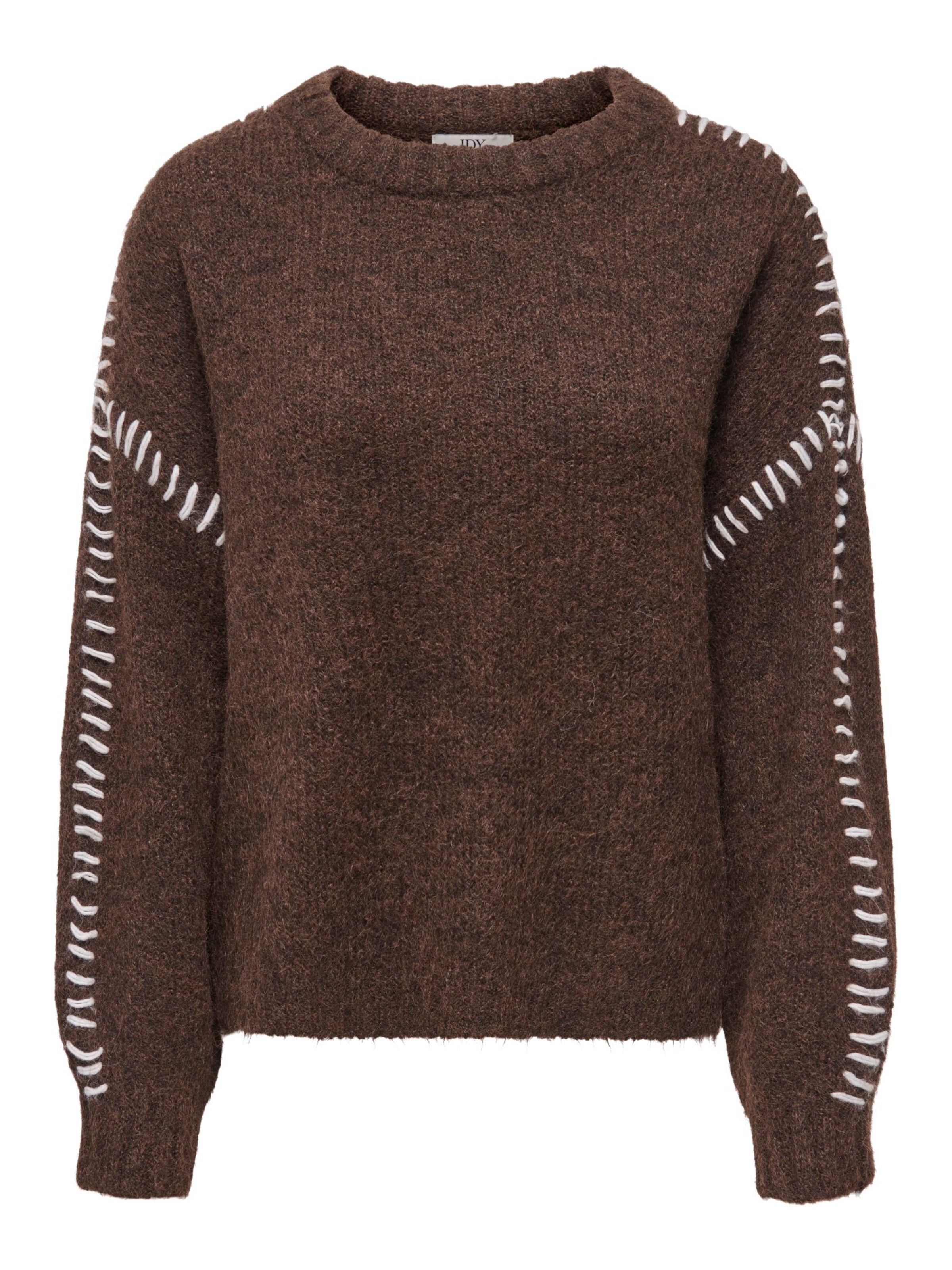 JDY Pullover 'JDYZoey' i brun: forside