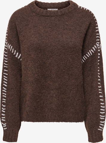 JDY Pullover 'JDYZoey' i brun: forside