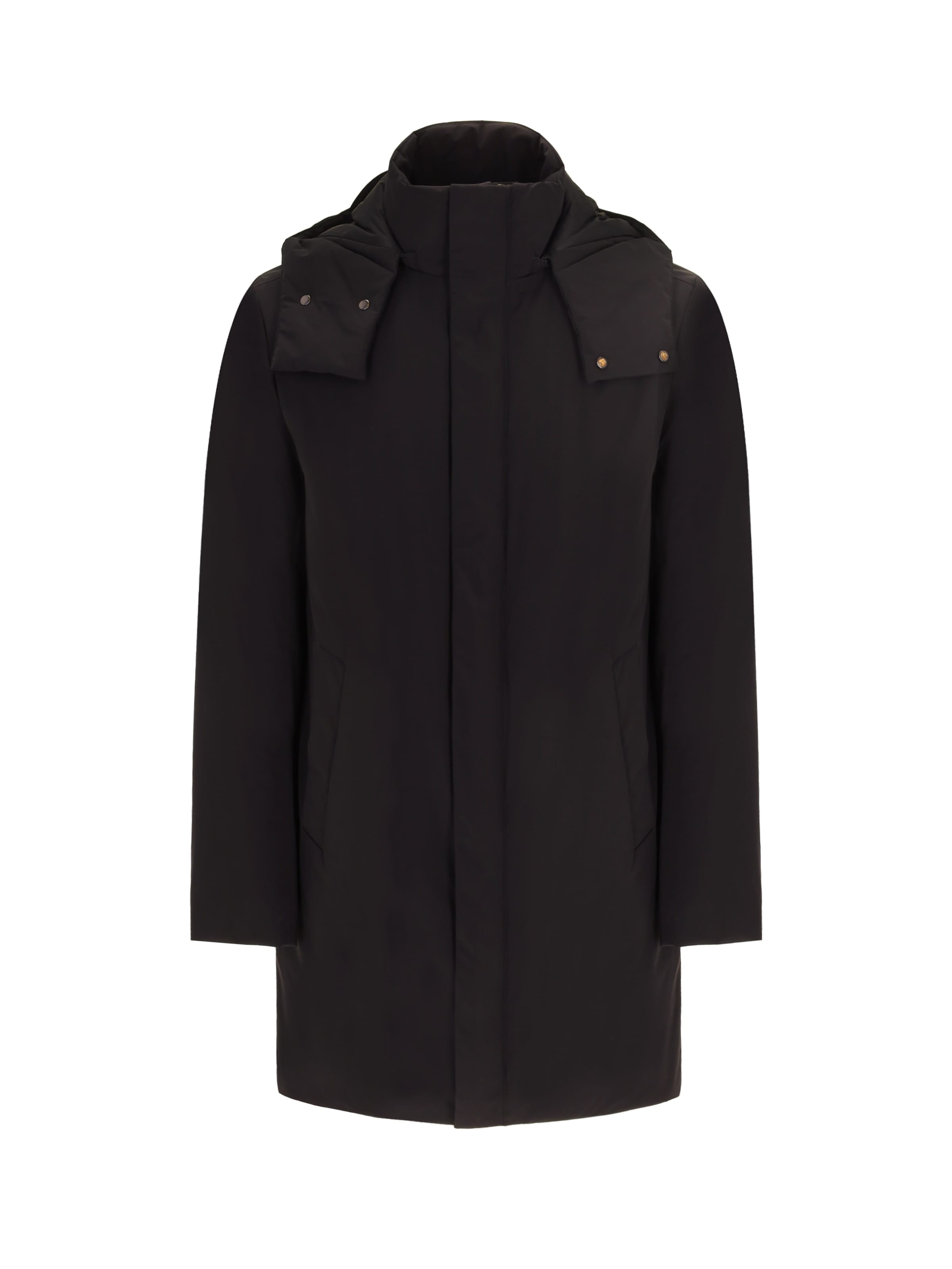 Distretto12 Winterjas 'Stoccolma' in Zwart: voorkant