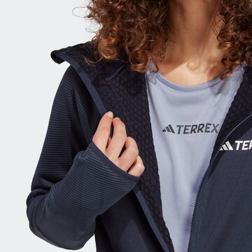 ADIDAS TERREX Functionele fleece jas 'Tech Flooce' in Blauw