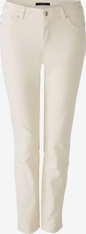 OUI Slim fit Pants 'BAXTOR' in White: front