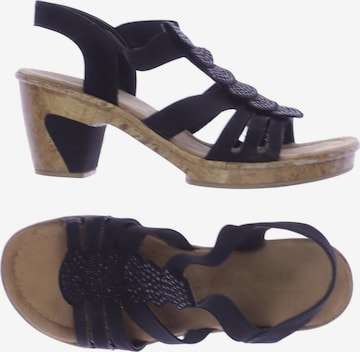 Rieker Sandalen 38 in Schwarz: predná strana