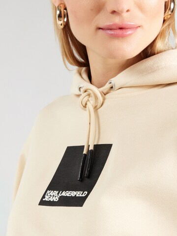 KARL LAGERFELD JEANS Μπλούζα φούτερ σε μπεζ