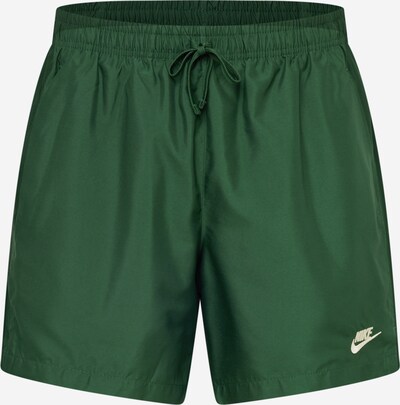 Nike Sportswear Hlače | kremna / temno zelena barva, Prikaz izdelka