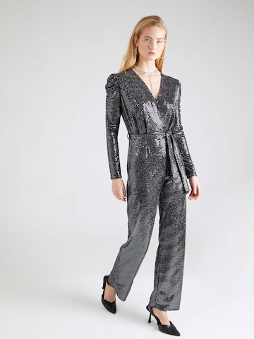 SISTERS POINT Jumpsuit 'EGINA' in Zilver: voorkant