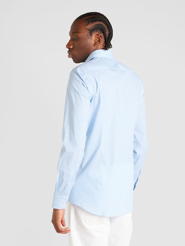 BOSS Black Slim fit Skjorta 'HANK' i blå
