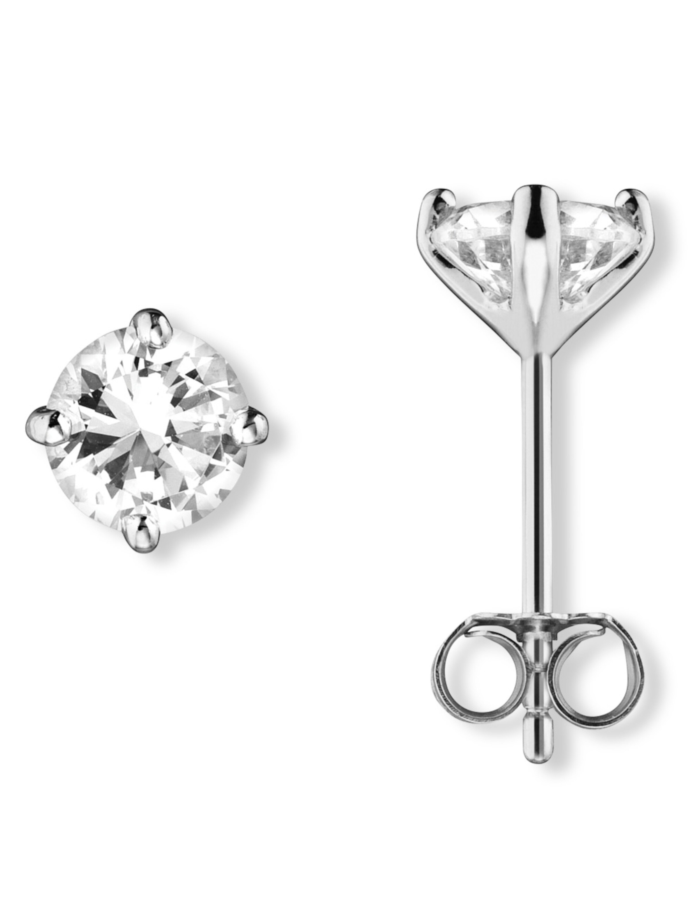 ONE ELEMENT Earrings in Silver: front