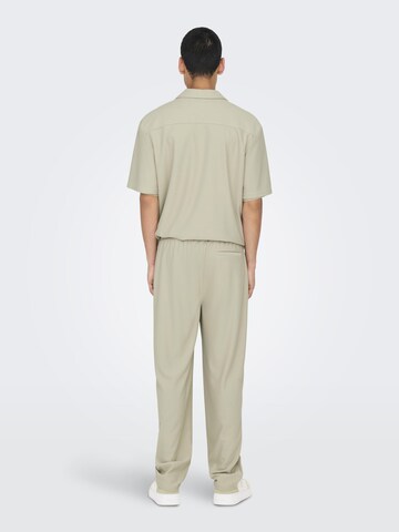 Only & Sons Regular Pleated Pants 'ONSSinus' in Grey
