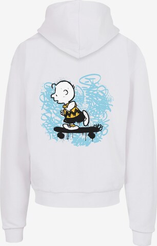 Merchcode Sweatshirt 'Peanuts - Life On The Edge' in Weiß