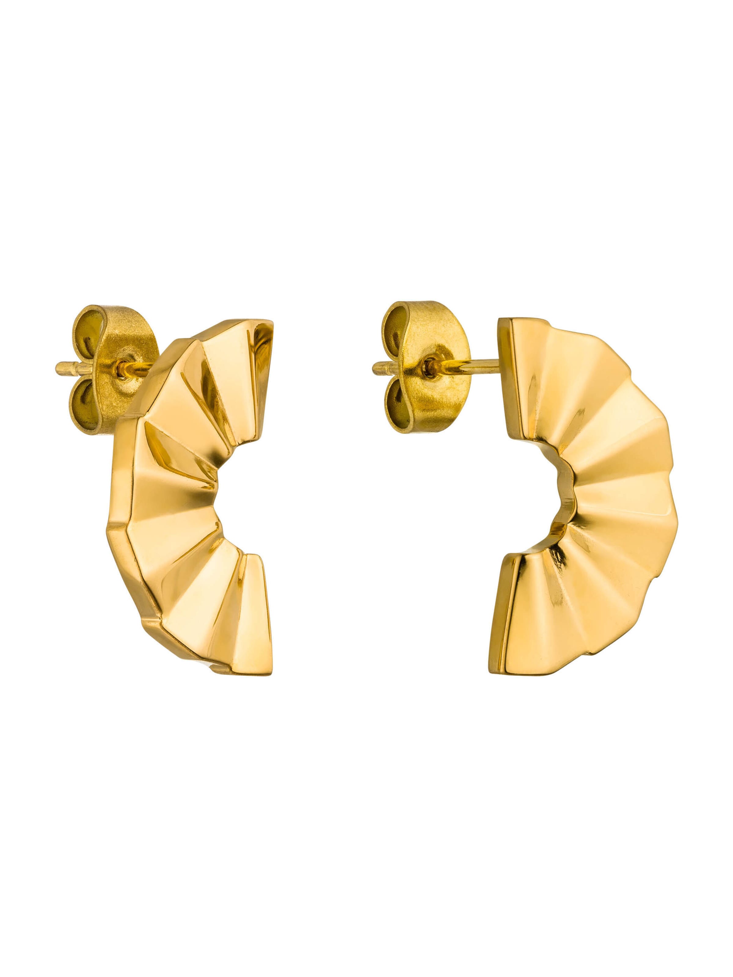 PURELEI Earrings 'Fan' in Gold: front