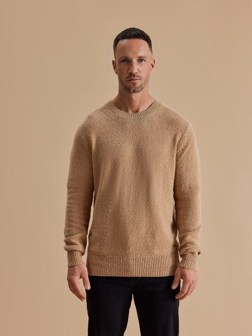 DAN FOX APPAREL Regular fit Sweater 'Laurenz' in Beige: front