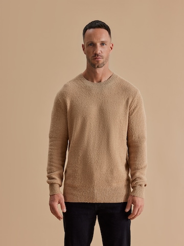 Coupe regular Pull-over 'Laurenz' DAN FOX APPAREL en beige : devant