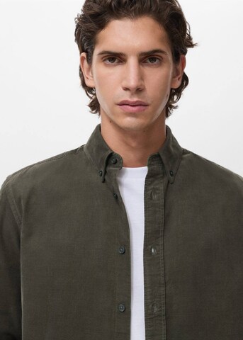 MANGO MAN Regular fit Button Up Shirt 'Tadi' in Green