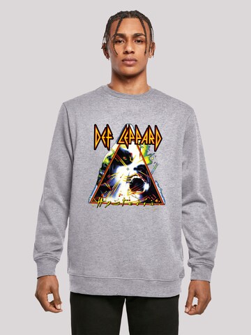 Sweat-shirt 'Def Leppard Hysteria' F4NT4STIC en gris : devant