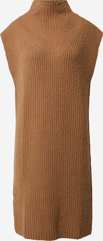 minimum Stickad klänning 'VALENCIO' i brun: framsida