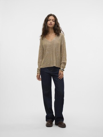 VERO MODA Trui 'LEILANI' in Bruin