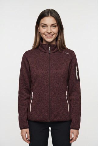 CMP Fleece Jacket in Red: front