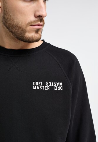 DreiMaster Maritim Sweatshirt 'Bridgeport' i svart