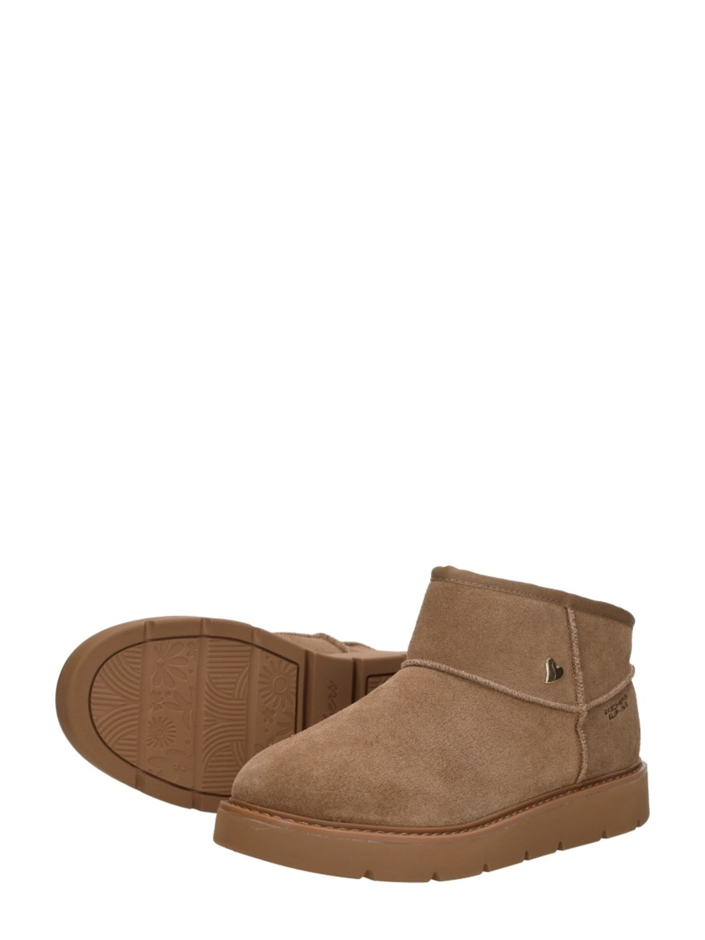 SKECHERS Enkellaarsje 'Keep Street - Cozy Mini' in Bruin