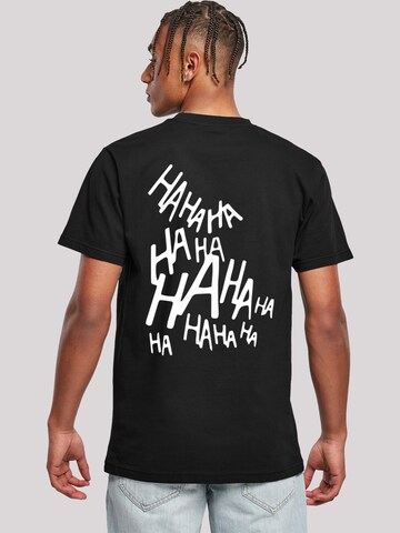 F4NT4STIC Shirt 'Suicide Squad Joker Coloured Smile' in Black