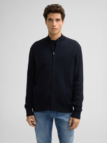 STRELLSON Srickjacke 'Kito' in Schwarz: Vorderseite