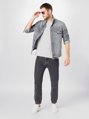 pilka Tommy Jeans Standartinis modelis Marškinėliai