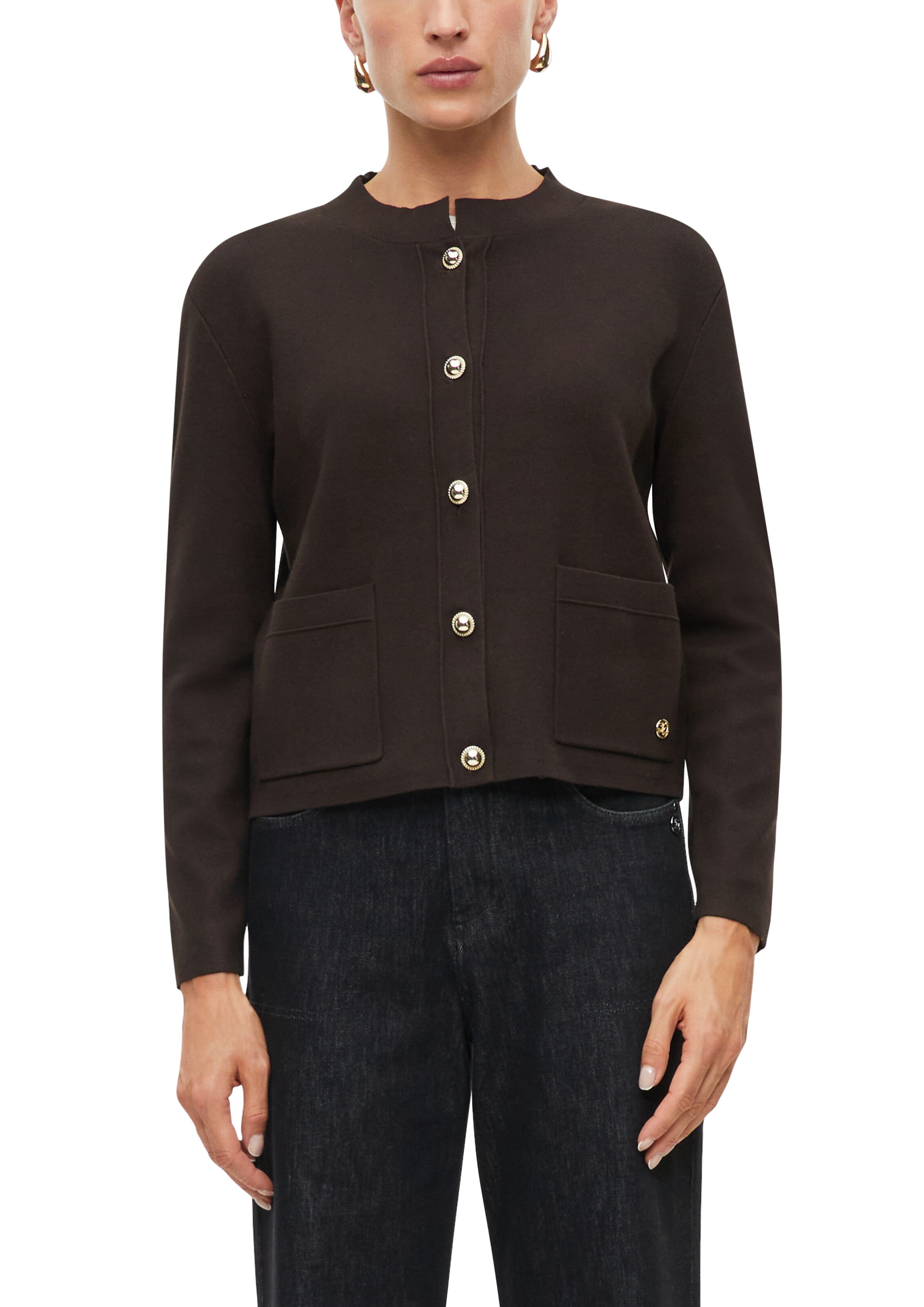 s.Oliver Knit cardigan in Brown